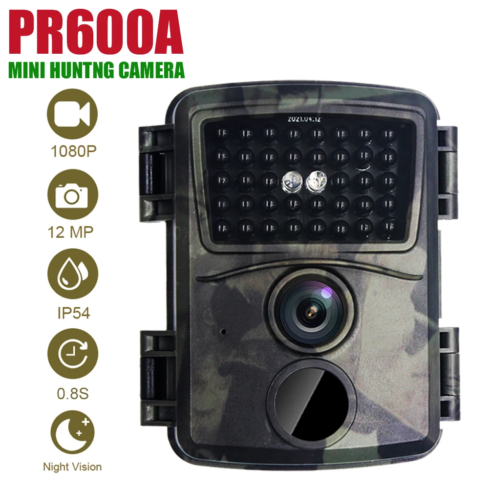 Mini Trail Hunting Camera 20MP 1080P Wildlife Forest Animal Cameras Wild Hunter Cam Mini600 Photo Trap Surveillance Tracking