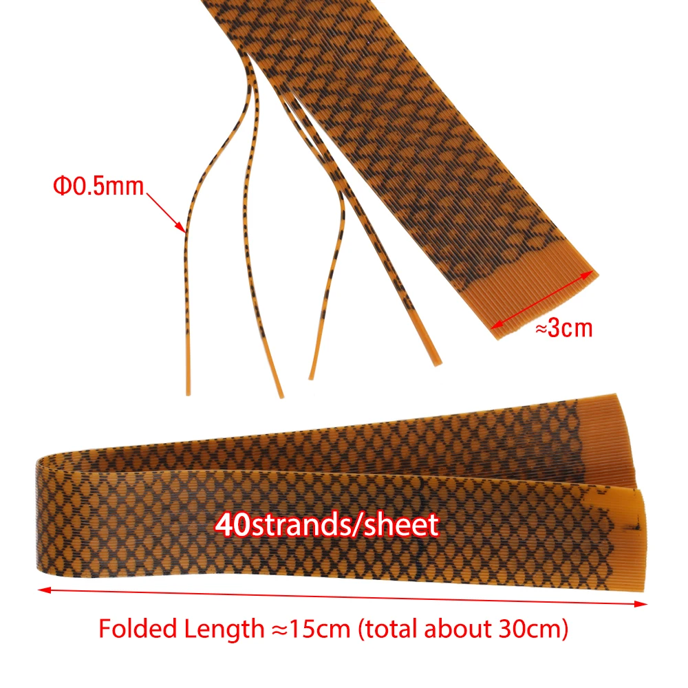 ICERIO 5cm*30cm/Sheet Soft Round Silicone String Fly Fishing Tying Material Spider Popper Shrimp Insect Grizzly Rubber Legs