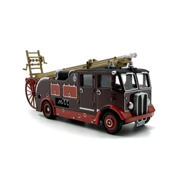 1:76 Scale Diecast Alloy British Style Fire Truck Are Scarce Toys Cars Model Classics Adult Souvenir Collectible Gifts Display