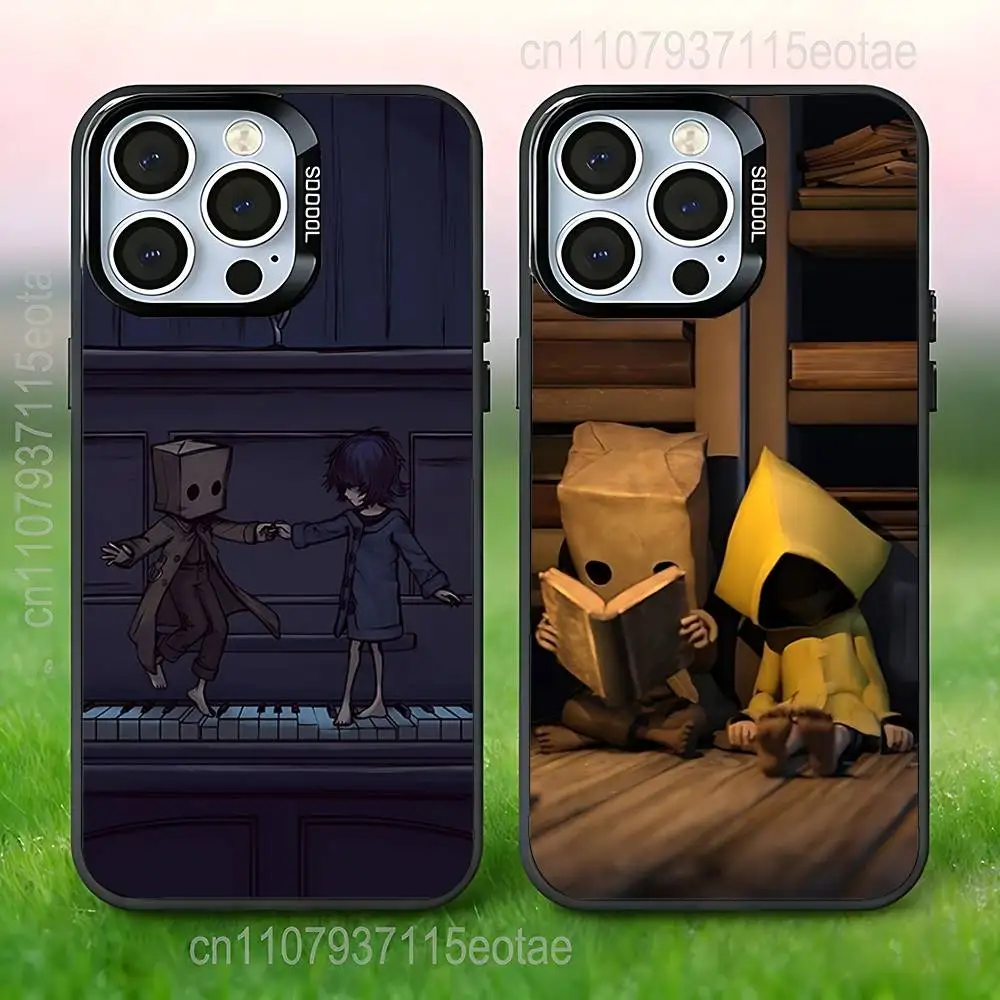 

Game L-Little N-Nightmares Phone Case For iPhone 17,16,15,14,13,12,11,Pro,XS,Max,Plus,Mini,SE4,E Black Matte Shockproof Cover