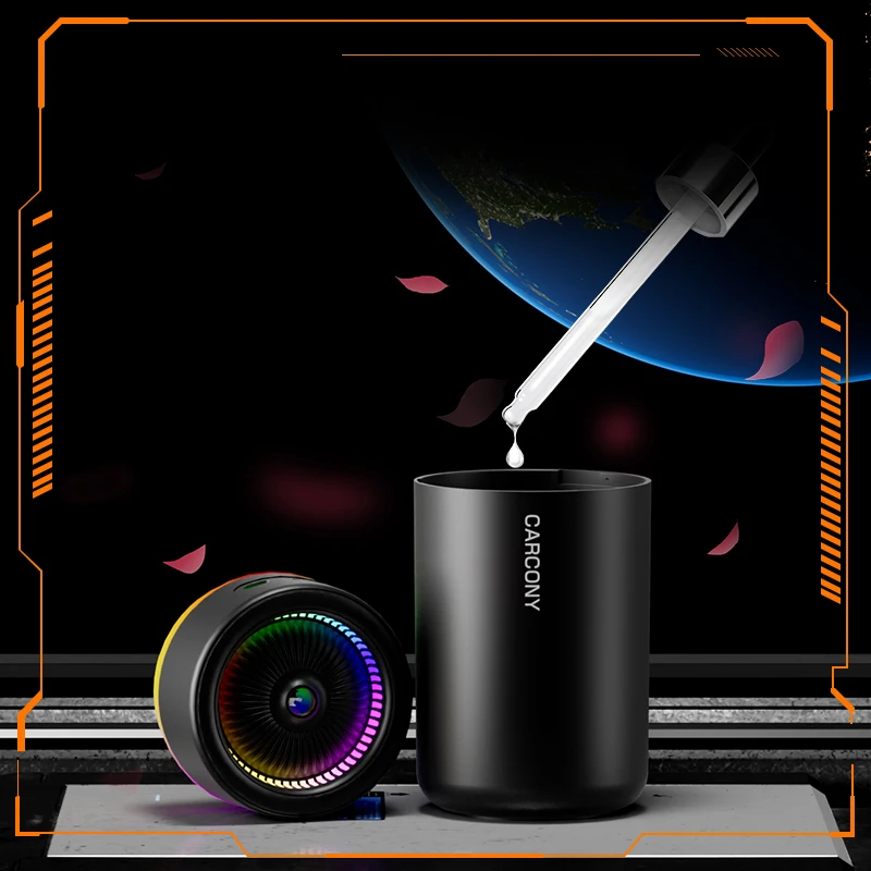 مرطب هواء صغير بمنفذ USB للمنزل والمكتب محمول بالموجات فوق الصوتية لسطح المكتب مع ضوء ليلي LED