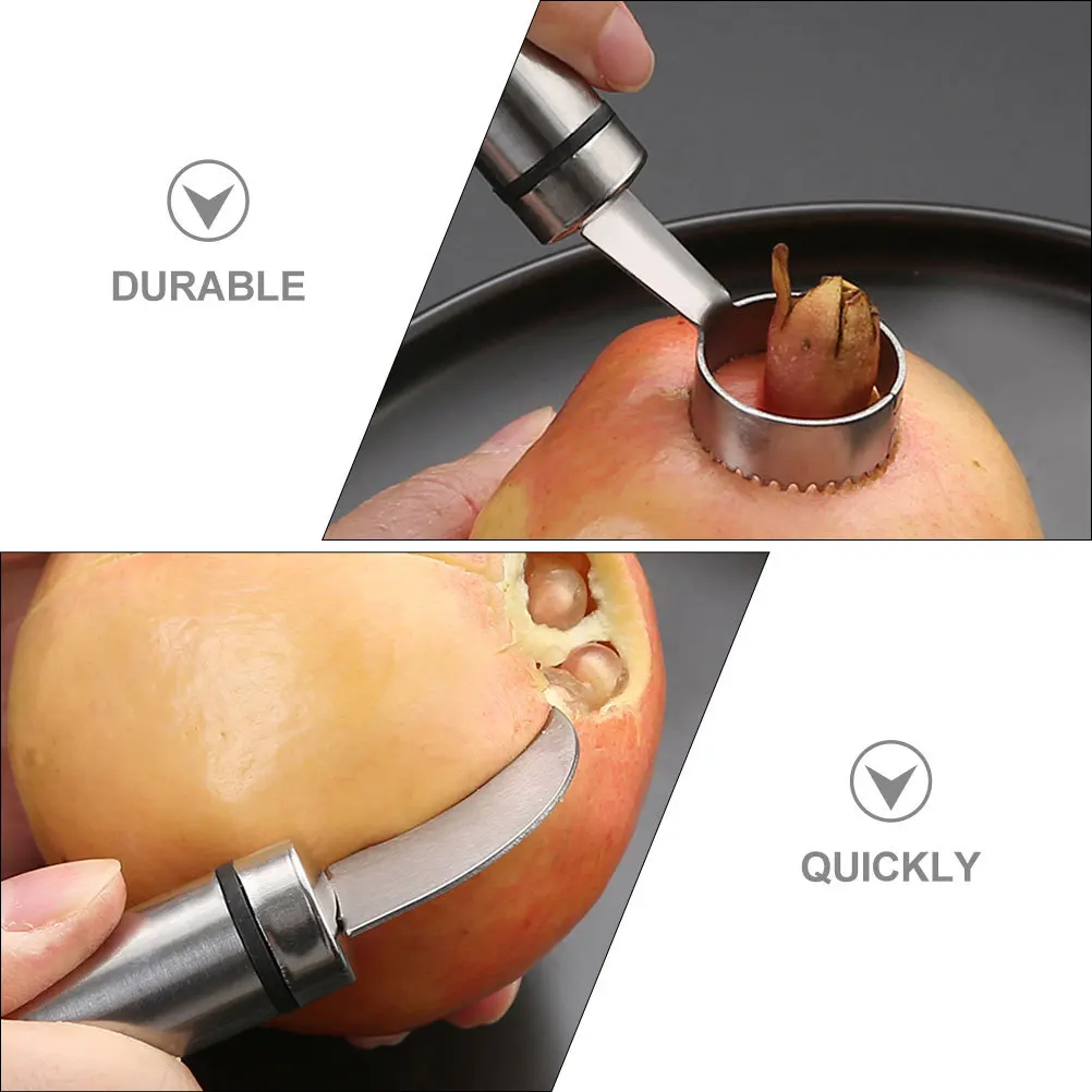 

2pcs Stainless Steel Pomegranate Opener Dual Head Fruit Cutter Kitchen Gadget Multi-Functional Peeler For Orange Household Tool