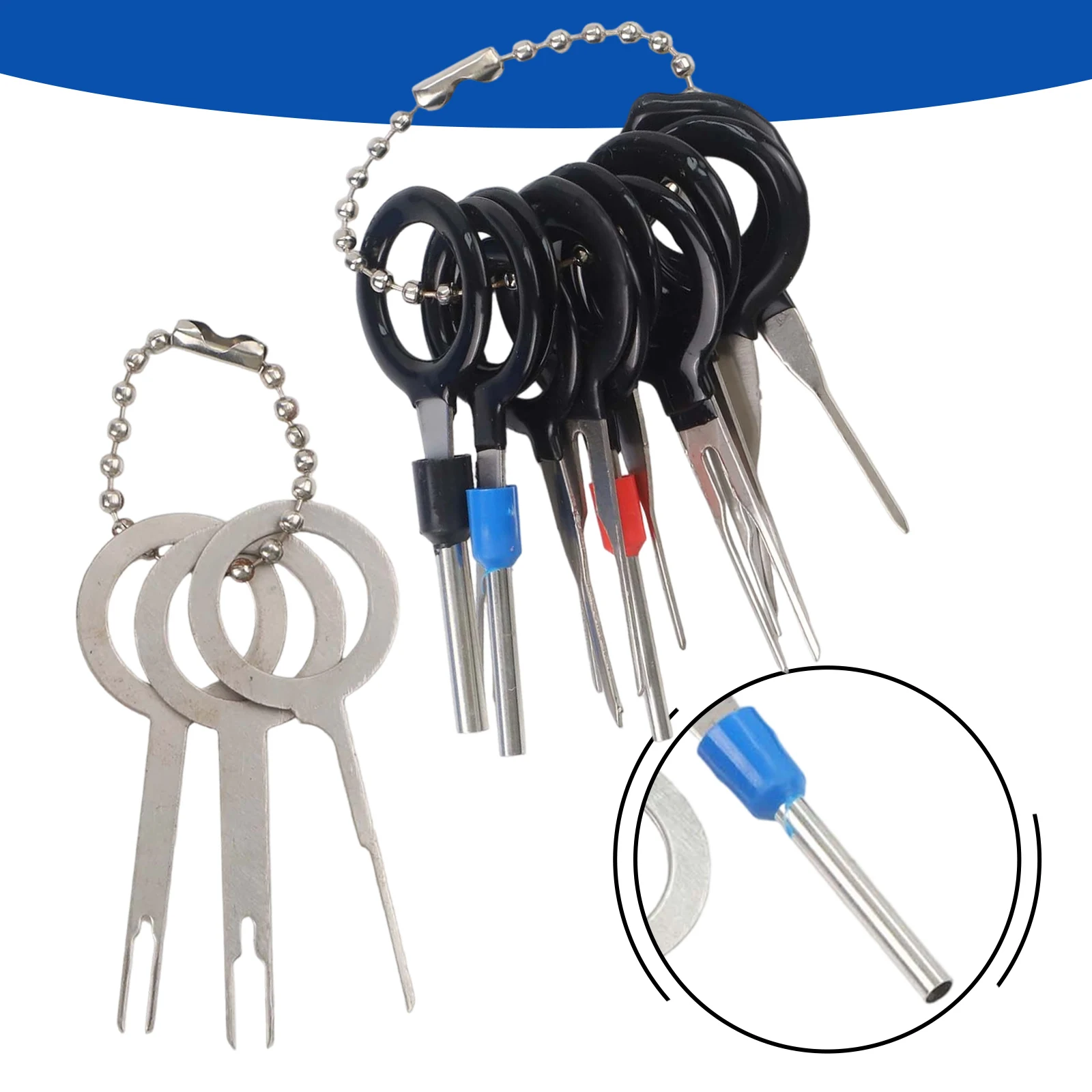 Kit Terminal Removal set Removal Wire Wiring Car Connector Extractor Part Puller Stainless steel Supplies 14pcs