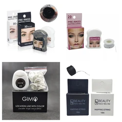 Tattoo Microblading Eyebrow Pre-ink Mapping String Dyeing Liner Semi Permanent Makeup Positioning Brows Thread Measuring Tools