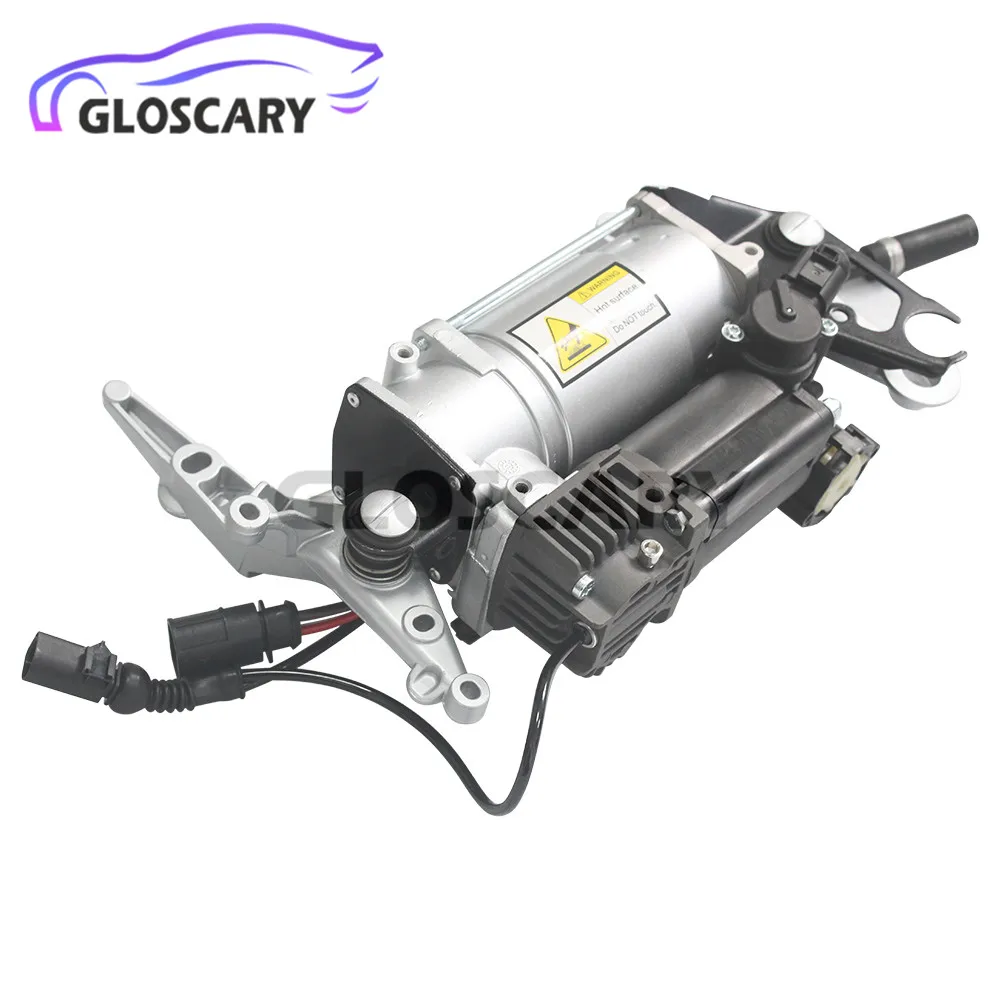 Air Suspension Compressor Pump With Bracket + Air Pipe For Audi Q7 4L VW Touareg 7L Porsche Cayenne 9PA 7L8616006A 7L8616006C