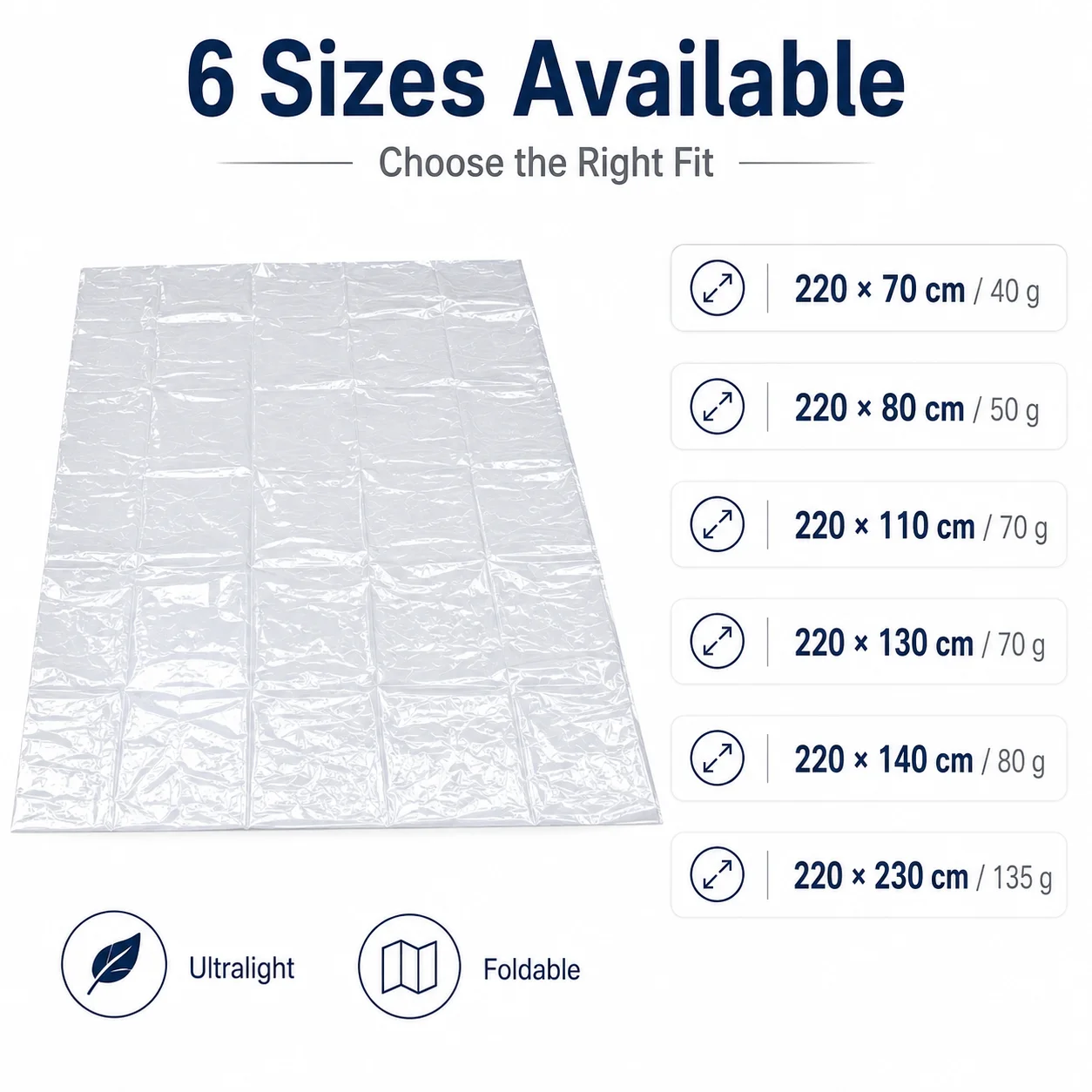 超軽量透明テントグランドシート防水防湿再利用可能なキャンプ用 - Ultralight Ground Sheet のレビューと価格