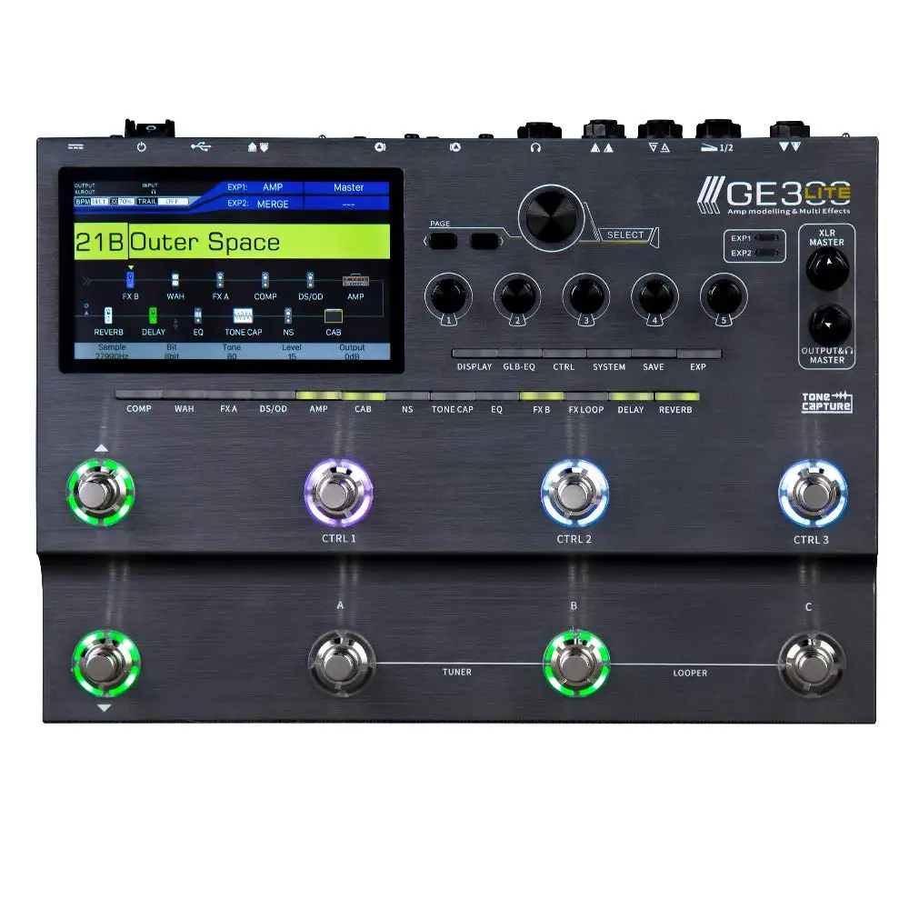 

MOOER GE300 Lite Guitar Amp Modelling Multi Effects Processor, FX LOOP, Cab Sim, IR Loader, Tone Capture, Full Complement