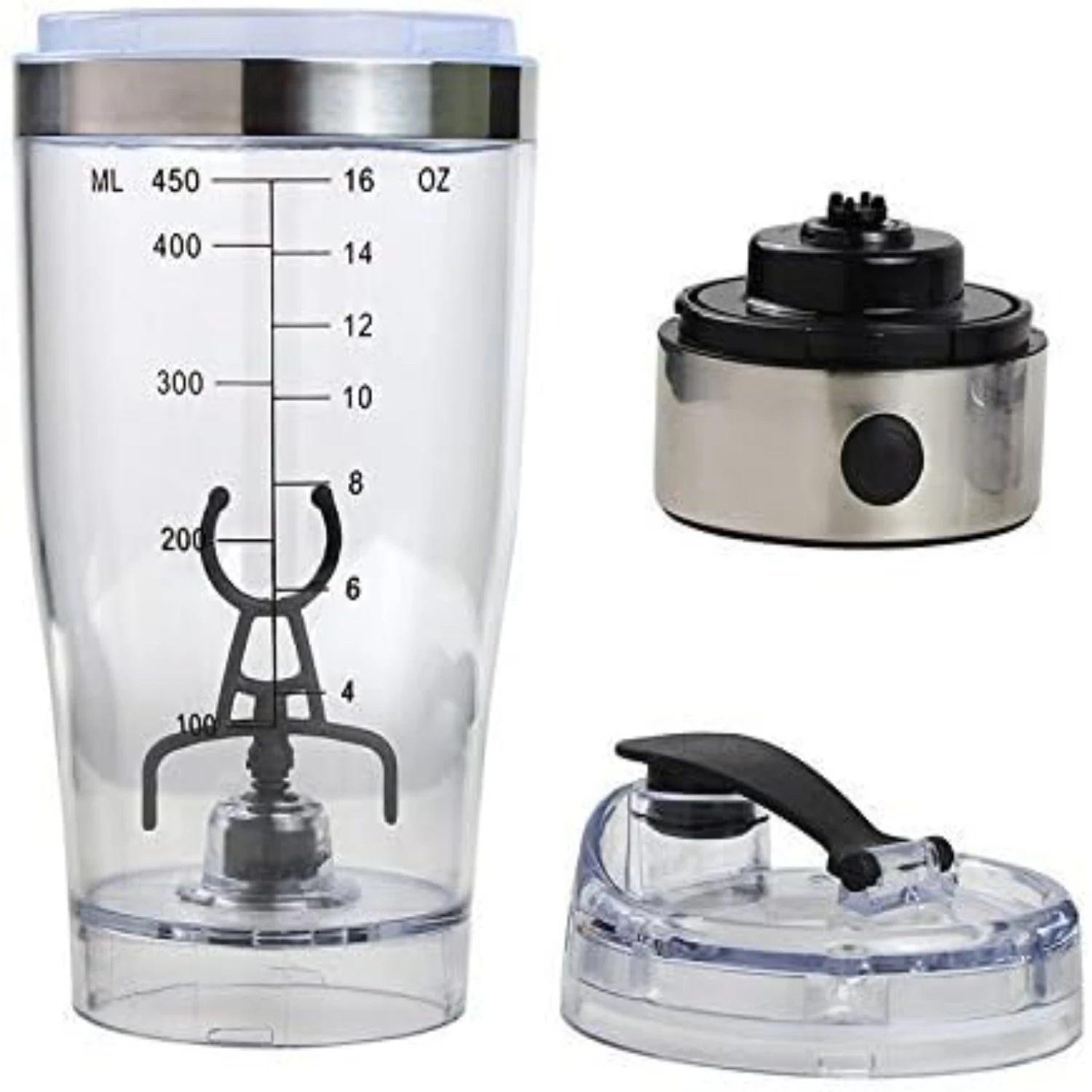 Motor Mixer Protein Shaker Cup - Hygienic and BPA Free - 450ml Capacity - Convenient Detachable Design - Perfect for Mixing Prot