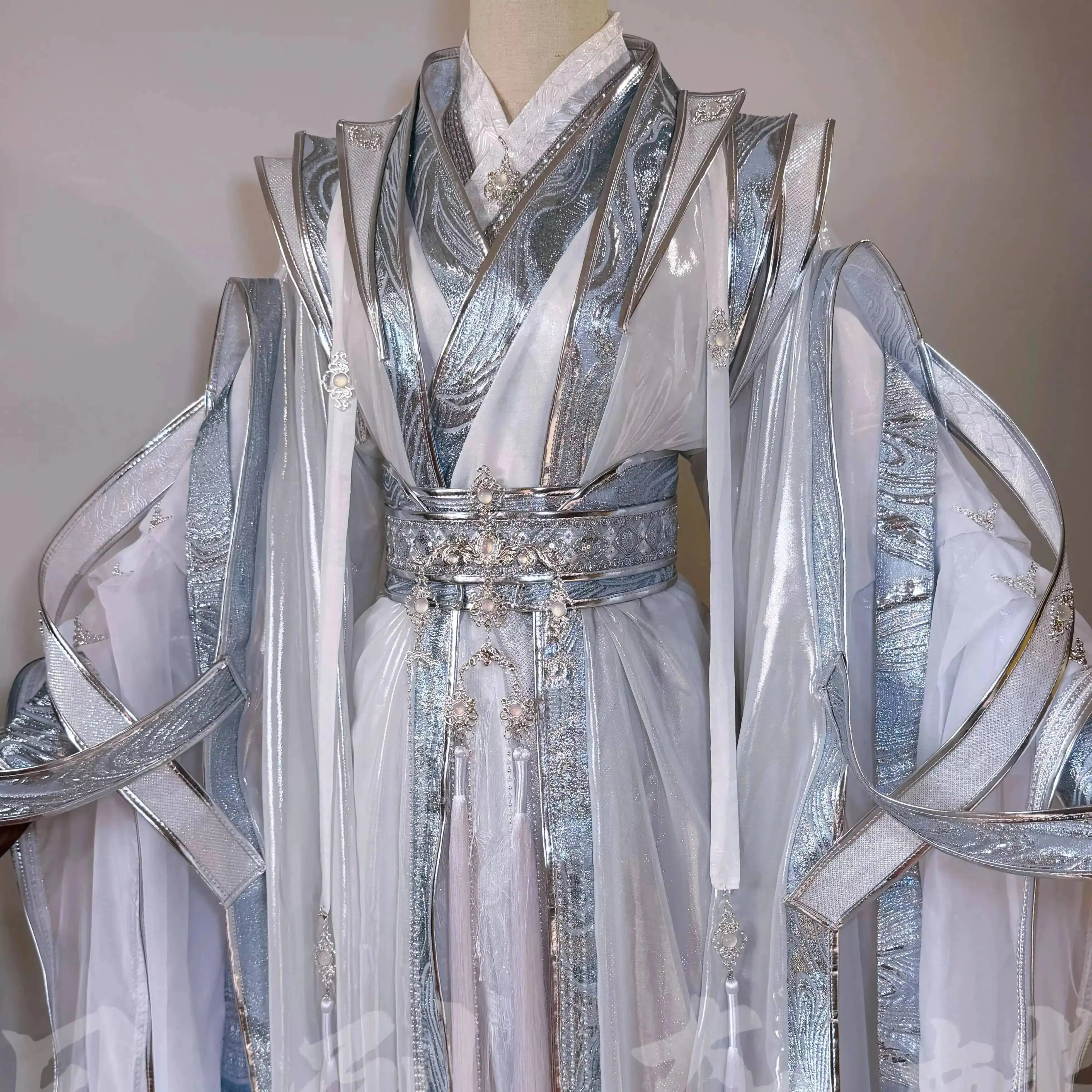 Cosplay-Kostüm Chu Wanning COS TGCF Xie Lian Lan Wangji für Männer und Frauen Halloween Wu Xingxue Weißes Kleid Antikes Hanfu