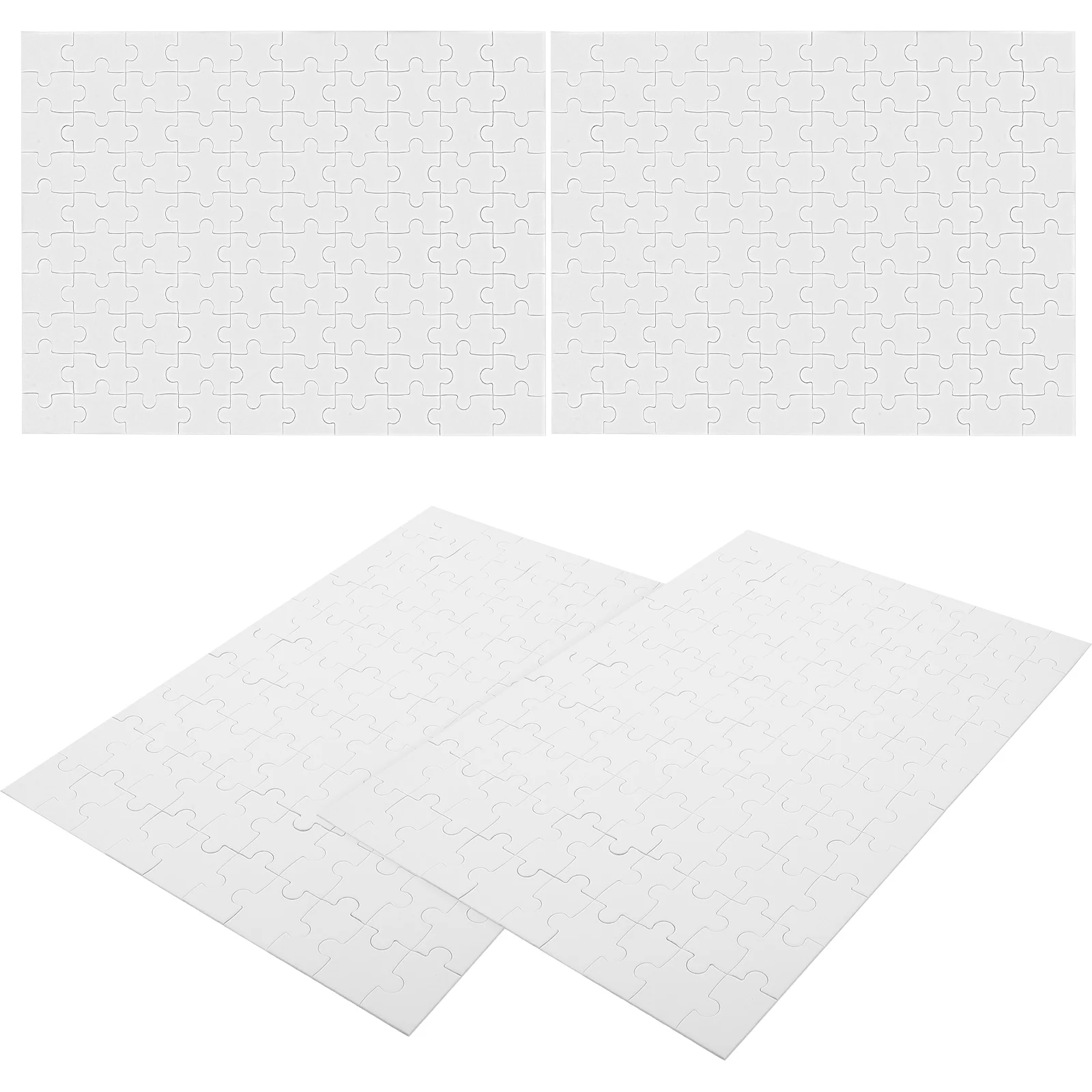 15 시트 어린이 DIY 퍼즐 빈 퍼즐 공예 용품 퍼즐 장난감 안전 재료 교육 재미있는 게임 키트