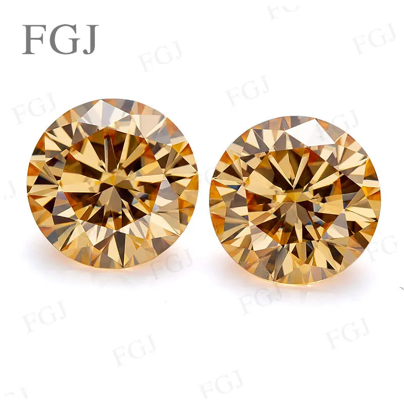 

2025 Top Quality Moissanite Diamond Round Shape Wholesale Full Size 0.1ct-6ct Loose Stone Beads VVS1 Fashion Gemstone with GRA