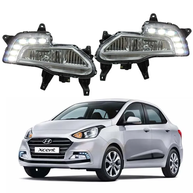 

RoadRage LED Daytime Running Light Driving Fog Lamp DRL DayLight for Hyundai Grand I10 Sedan xcent 2017 2018 2019 2020