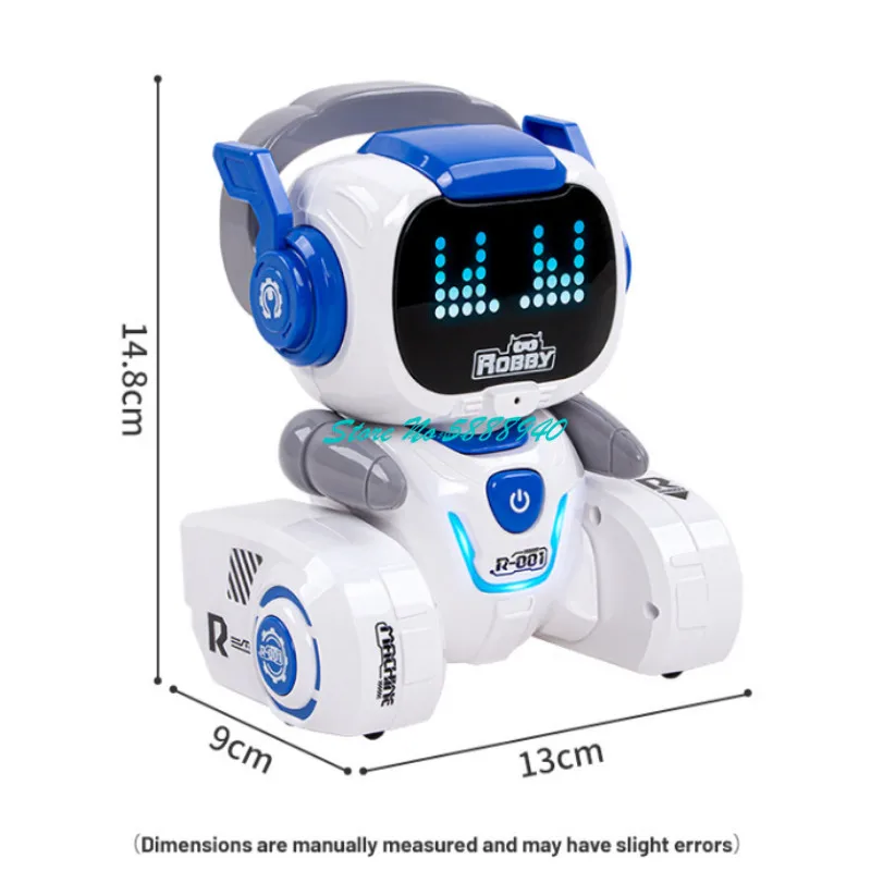 ذكي التعليمية الكرتون التحكم عن بعد لعبة روبوت 2.4G اللمس الاستشعار LED أضواء السيارات التجريبي الغناء الرقص الصغيرة RC لعبة روبوت