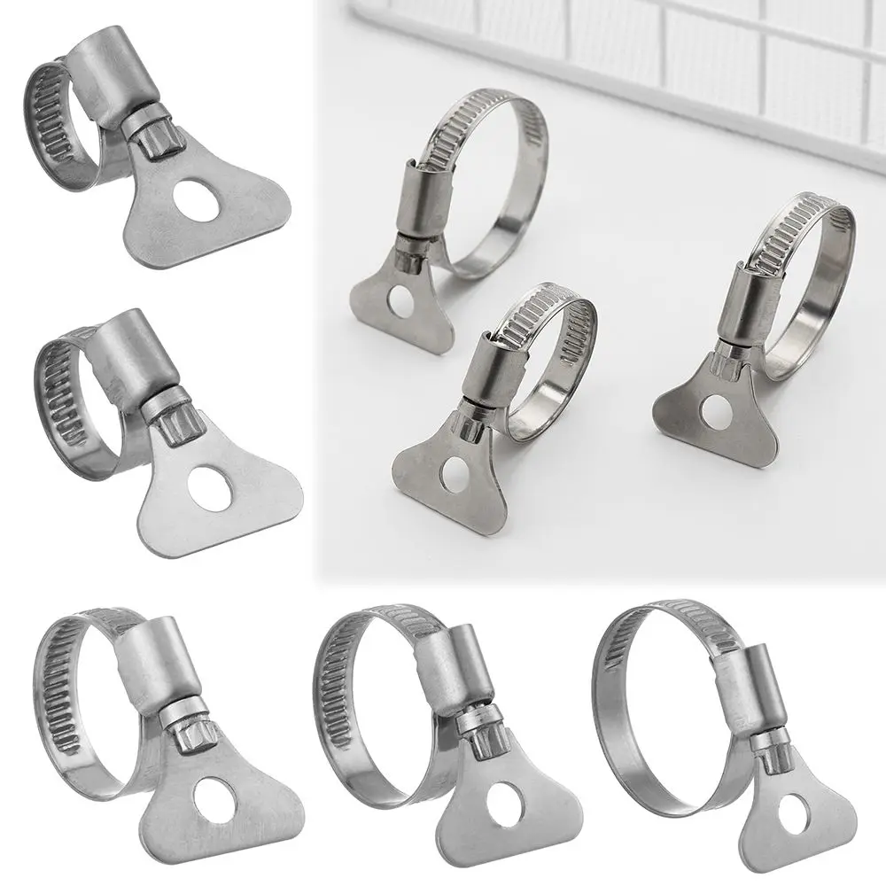 1Pcs Welding Powerful Handle Sealing Exhaust Hardware T Bolt Hose Clamps Stainless Steel Pipe Clip