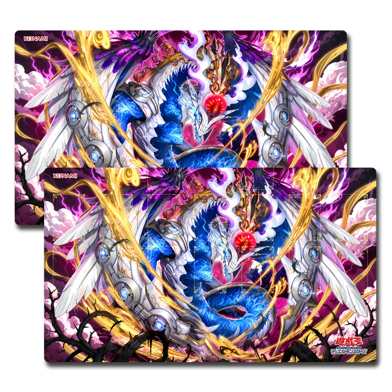 Yu-Gi-Oh! TCG Playmat Snake-Eyes Doomed Dragon Custom Anime Gaming Game Mat