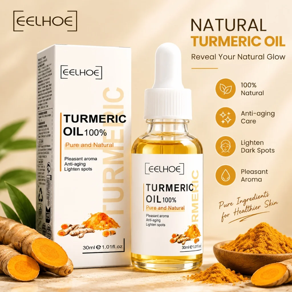Turmeric Curcumin Face Serum Shrink Visible Pores Bring Out Skin Luster Hydrate Nourish Fade Imperfections Even Out Skin Tone