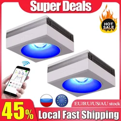 PopBloom RL90 WiFi Led Aquarium Beleuchtung Meerwasser Aquarium Lampe Reef Led für Aquarium Coral Reef SPS/LPS Salzwasser Fisch Aquarium Tank Riff Licht meerwasser aquarium led, Smart App Unterstützung für Deutsch