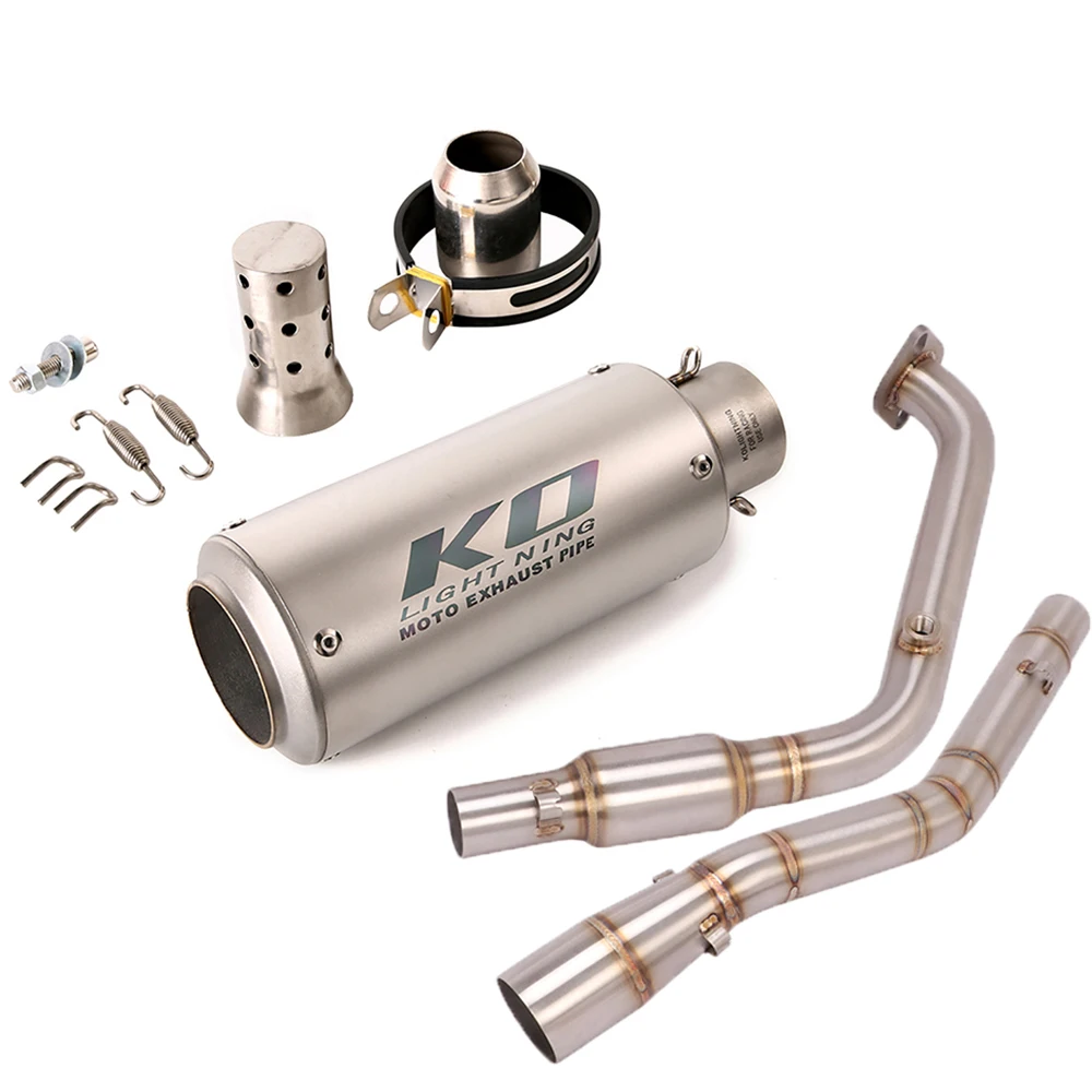 Tuyau d'échappement pour YAMAHA R15 V4 MT15 2020 – 2023, embouts de moto, tuyau d'en-tête, silencieux en acier inoxydable avec DB Killer