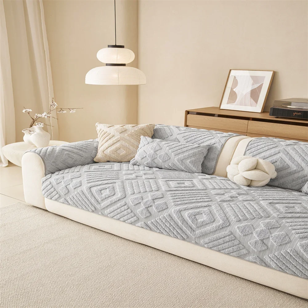 Sofa Cushion New Style Imitation Cotton and Linen All-season Anti-slip Cross-border Sofa Cover Full-cover Sofa Scarf