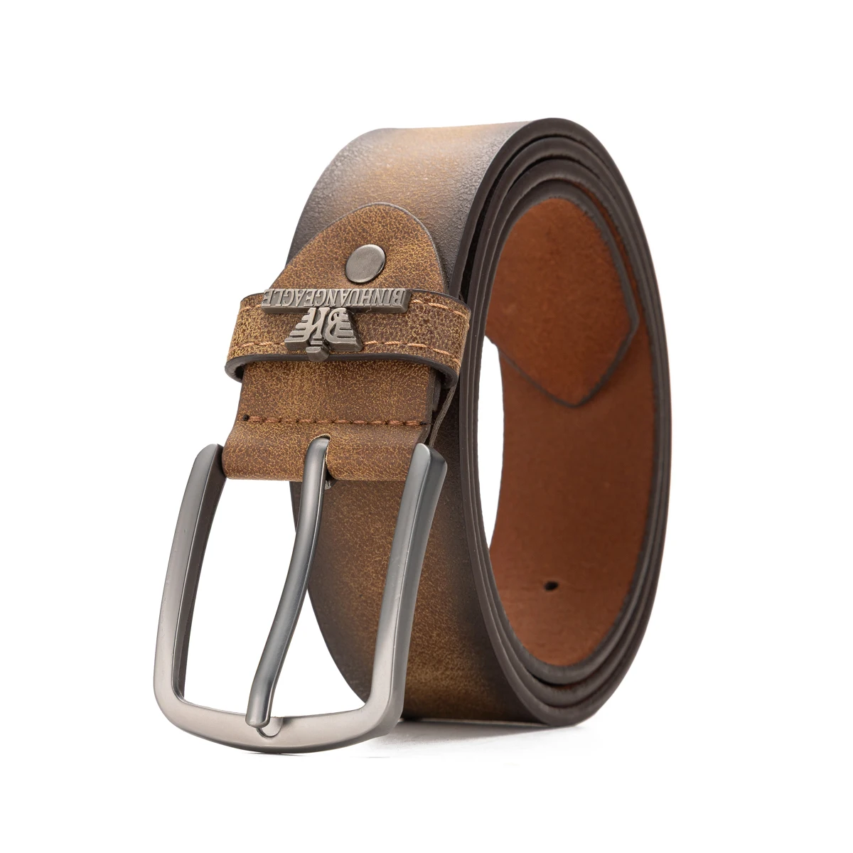 A PU Belt Suitable for Both Men and Women, Combining the Style of Western Denim and Retro, Is Perfect for Daily Casual Outings