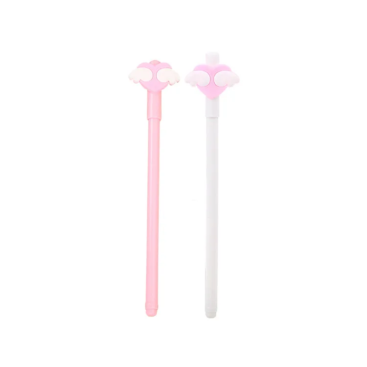 50PCS factory direct sales angel wings gender-neutral pen cute cartoon student love water pen learning office stationery signatu