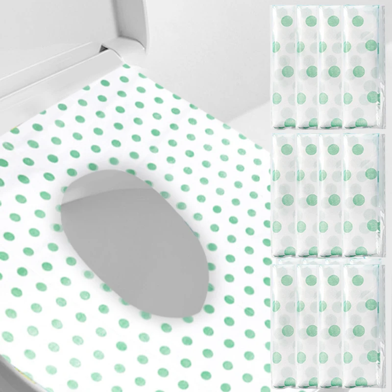 5/10/20Pcs Disposable Paper Toilet Seat Covers Wave Point Style Bacteria-proof Cover for Travel Bathroom Universal Size TMZ