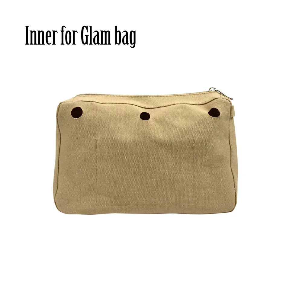 New Waterproof Inner Lining Insert Zipper Pocket for Obag Glam for O bag Glam Women bag Shoulderbag