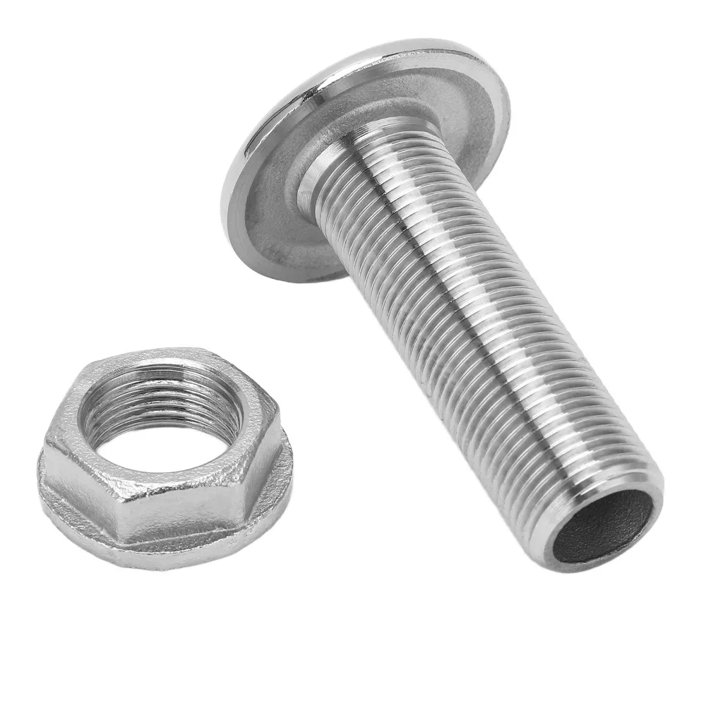 3/8inch / 1/2inch Marine Thru Hull Fitting 316 Stainless Steel Boat Thru Hull Fitting Boat Plumbing Fitting Marine Use