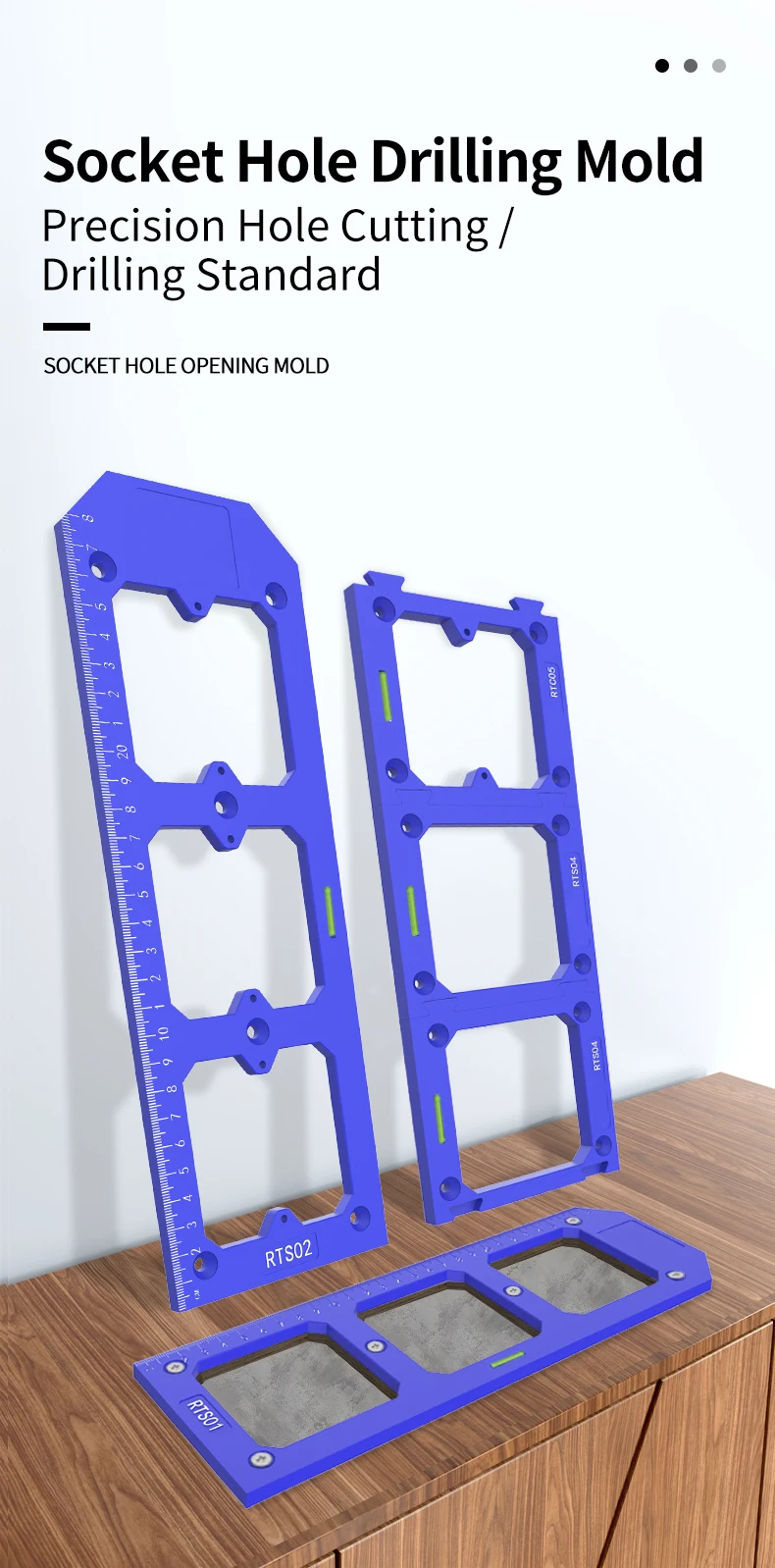 AOCKE Type 86 Switch Box Cutout Aid — Modular Interlocking Template for Switch and Socket Boxes