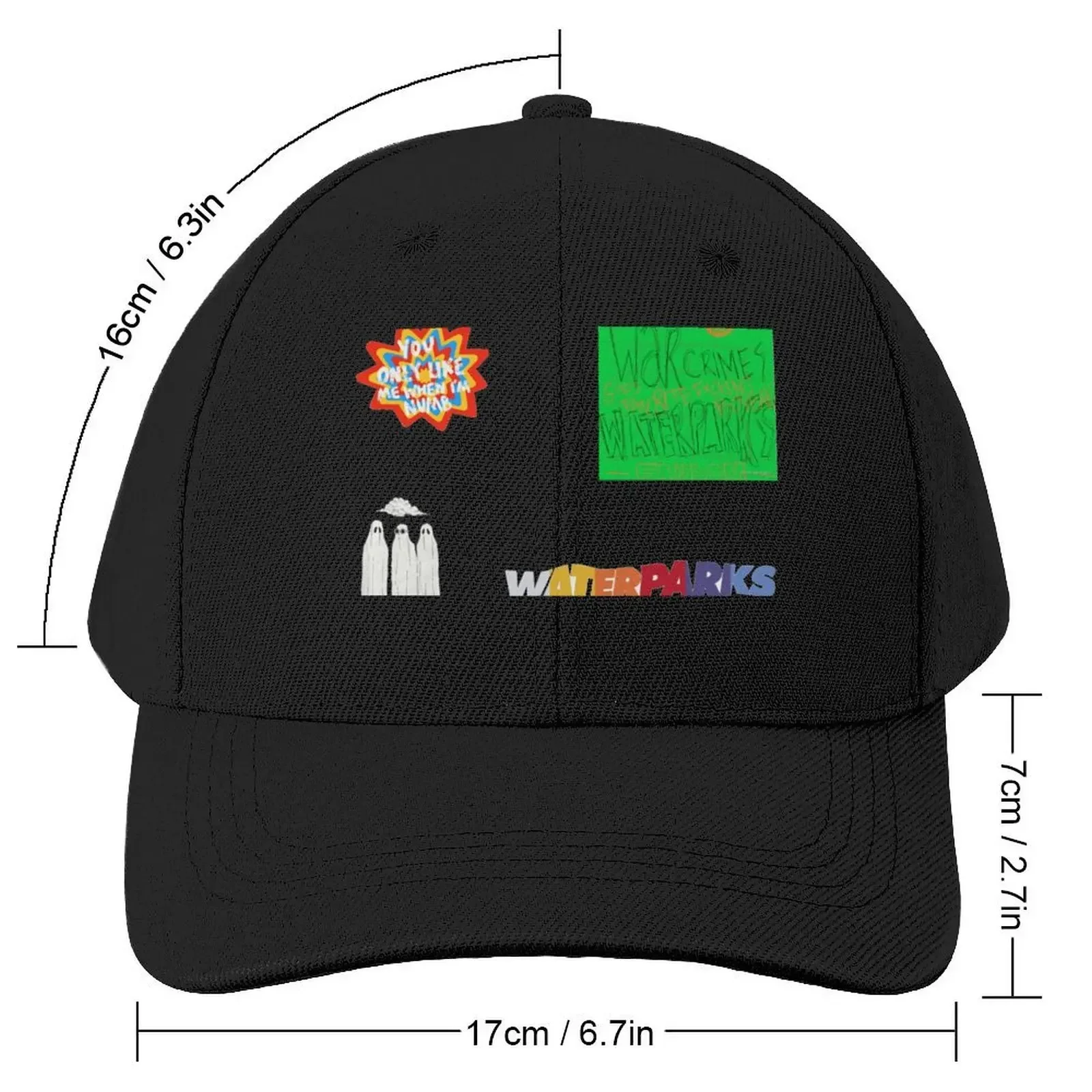 Waterparks Sticker Baseball Cap Kids Hat Mountaineering Women Men's