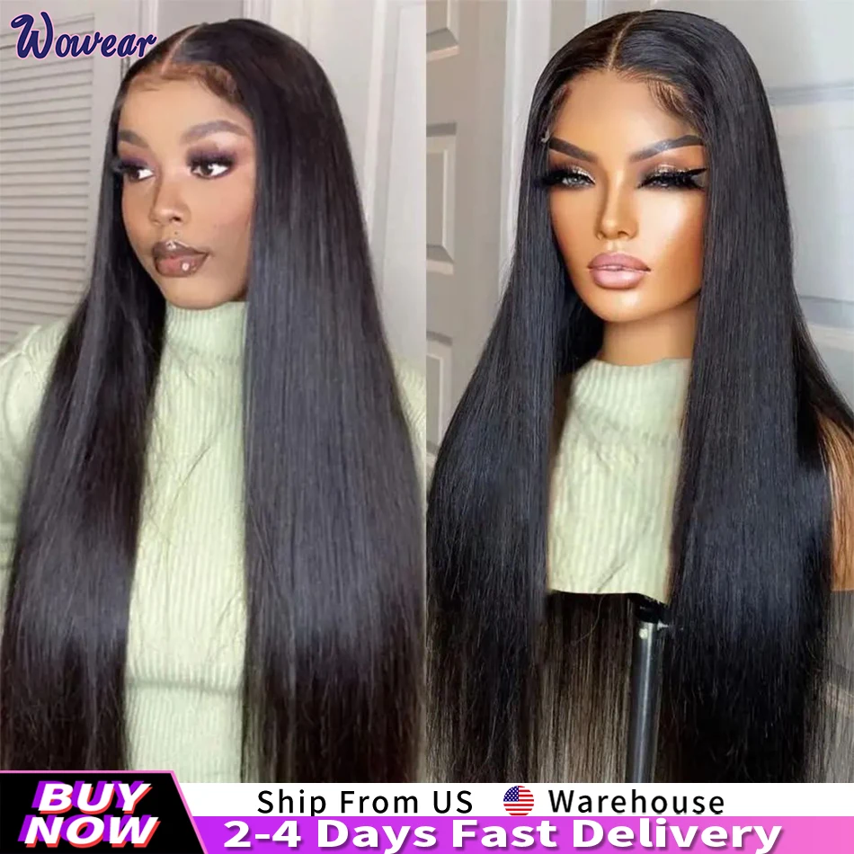 13x4 Straight Lace Wigs Human Hair HD Lace Wigs 13x6 Human Hair Brazilian Hair Wigs Transparent Lace Frontal Wigs Pre Plucked