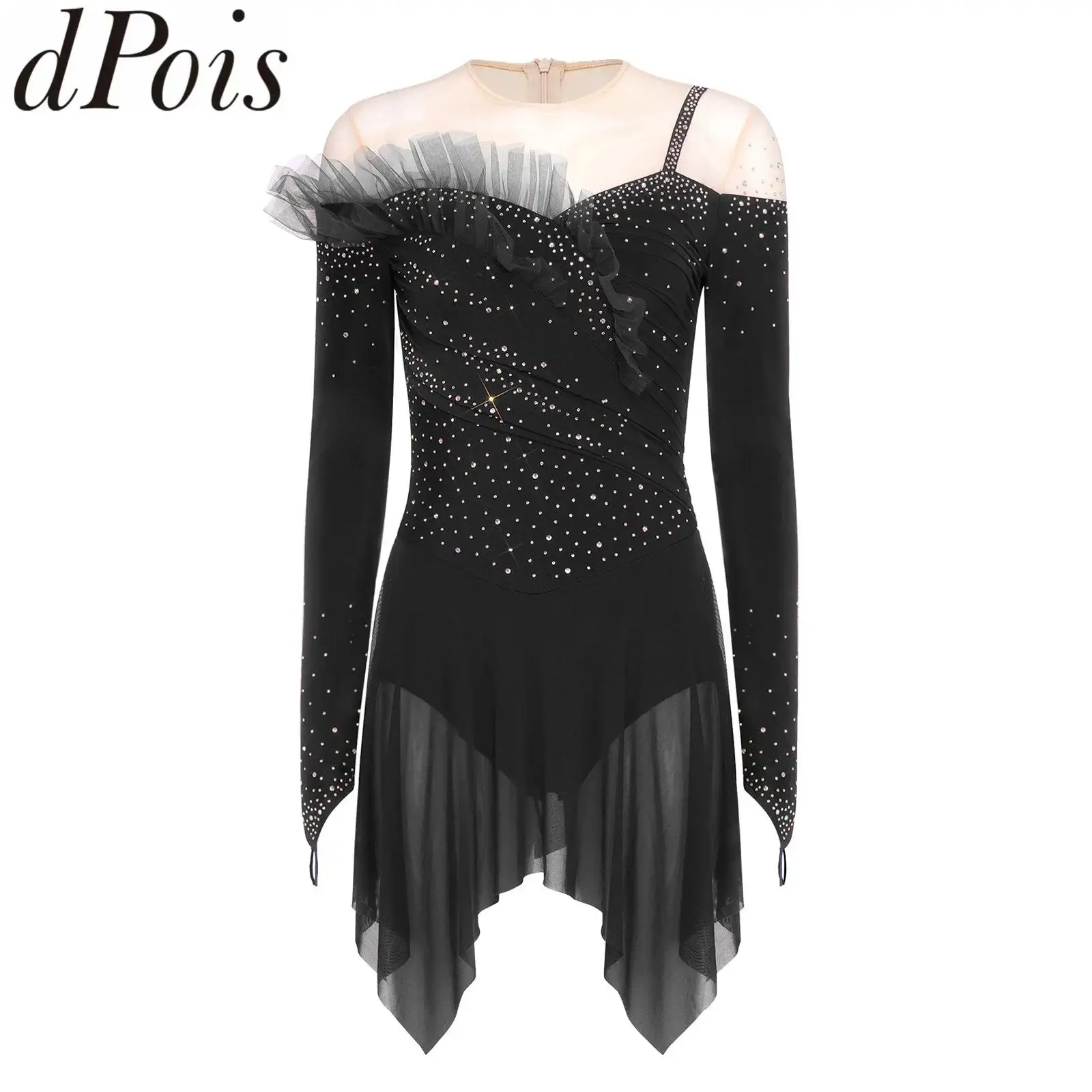 robe-de-performance-de-danse-lyrique-pour-femmes-justaucorps-a-manches-longues-avec-strass-et-jupe-en-maille-robes-de-patinage-artistique