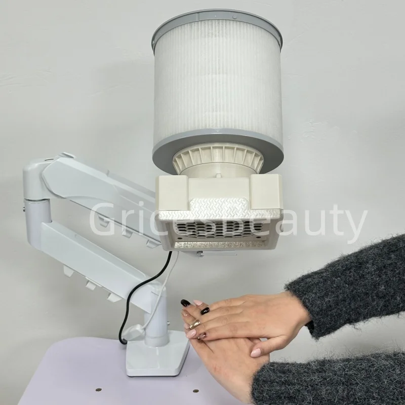 

LED light Nail Vacuum Cleaner Dust Collector Extractor Portable Desktop Dental Polishing Vacuum Cleaner Nails Art Salon Device