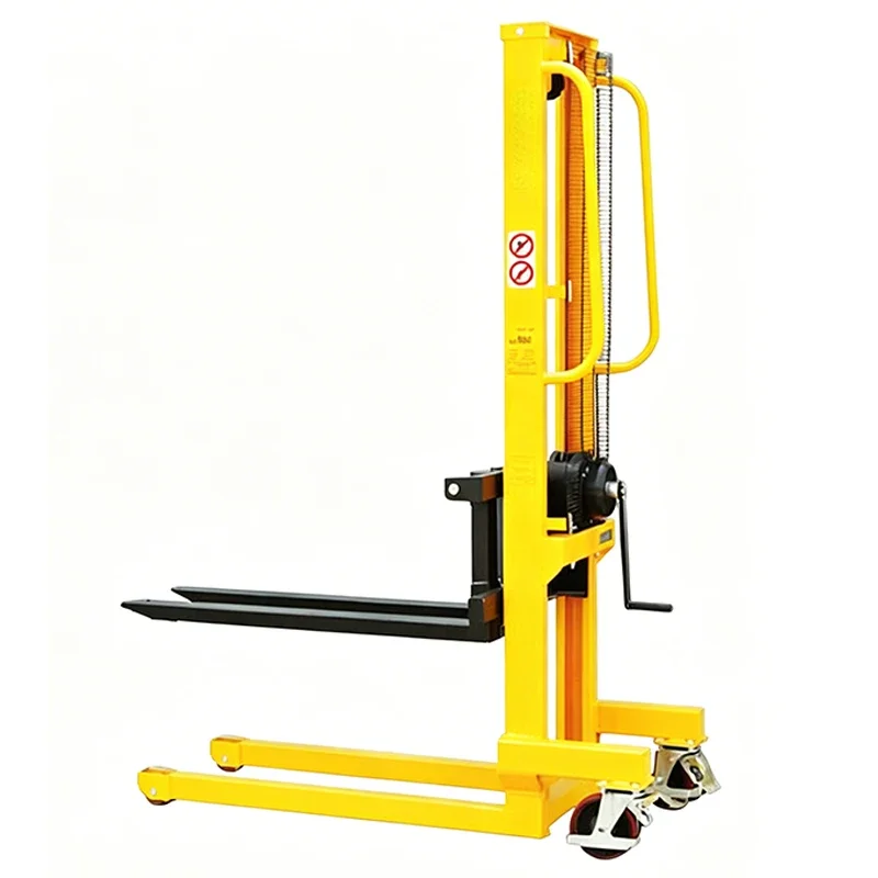LS250 Hand-Operated Forklift, Winch-Lift Stacker, Light-Duty Wire Rope Stacker, LS500 Forklift, Warehouse Material H(Customized)