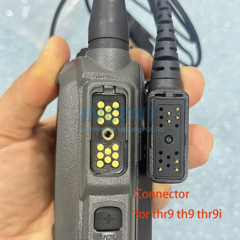 1 قطعة سماعة أذن سماعة مكبر صوت Mic PTT لراديو ايرباص EADS THR9 THR9i TH9