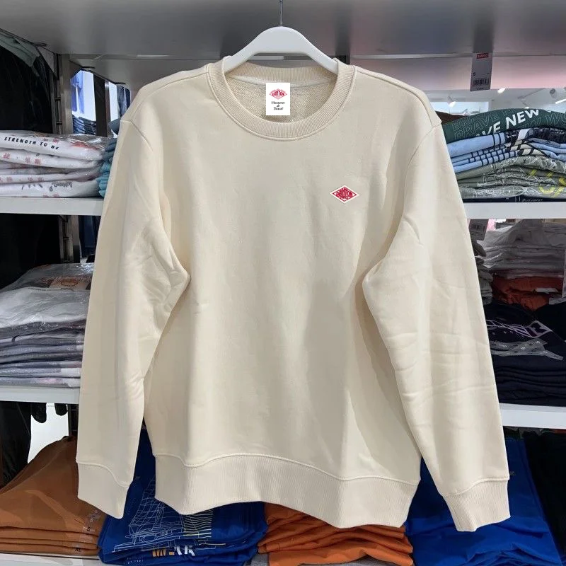 Exported to Japan Autumn Winter Embroidery Sweatshirt Men/Women Same High quality Hoodie Cotton O-Neck Long Sleeve Loose Tops
