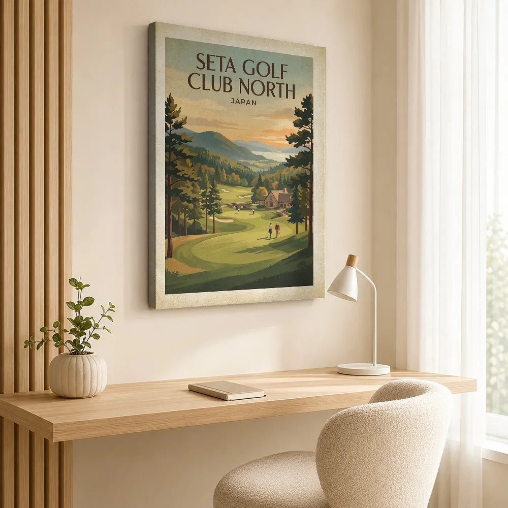 Jumeirah Golf Estates Earth Course Canvas Painting Poster Customized Modern Aesthetic Canvas Wall Art for Office Hallway Decor