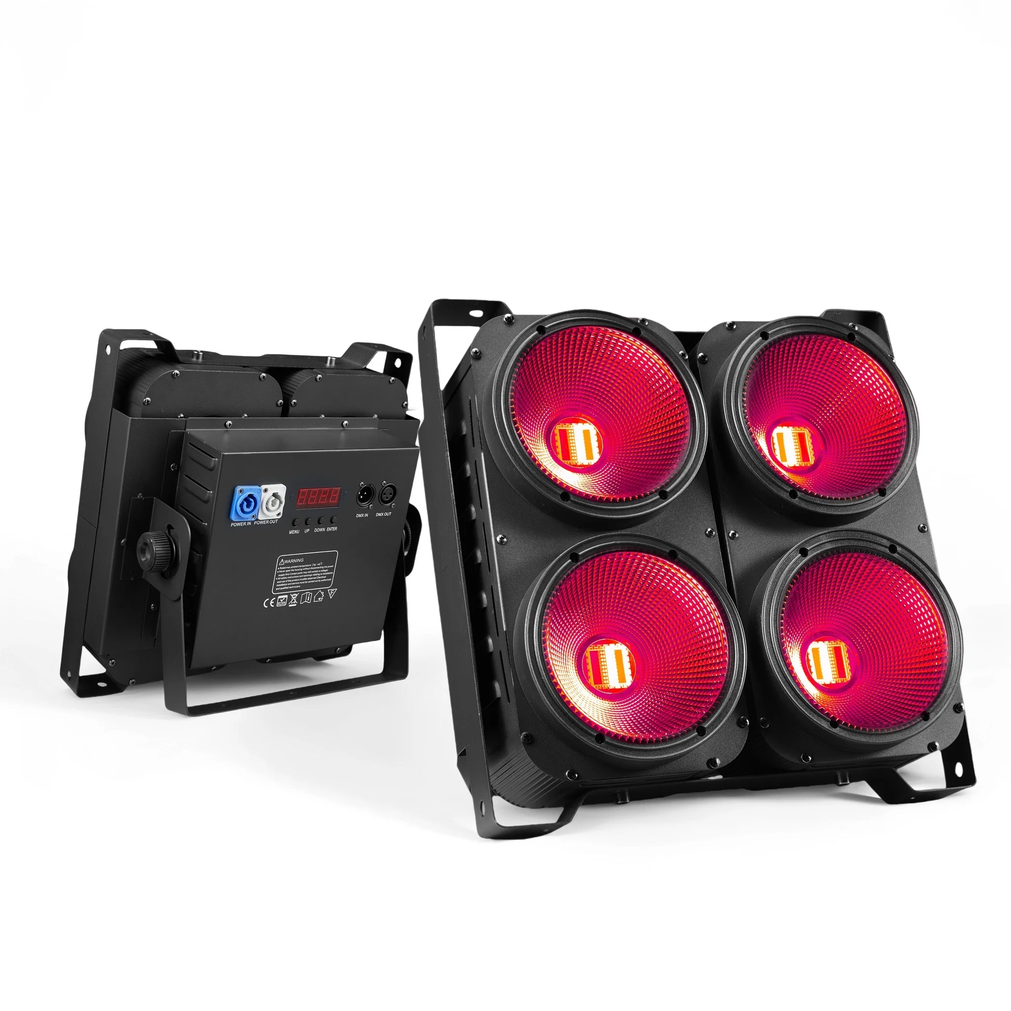 4x100W 6in1RGBWA/UV COB LED Blinder Lights 4 Eye 400w Led Audience Light DJ DMX Stage Equipment