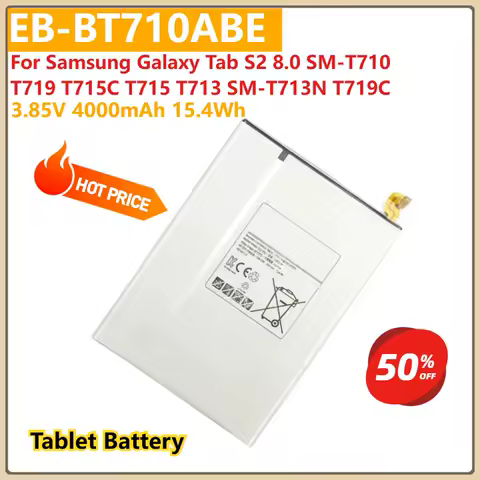 EB-BT710ABE Tablet Battery 3.85V 4000mAh15.4Wh For Samsung Galaxy Tab S2 8.0 SM-T710 T719 T715C T715 T713 SM-T713N T719C