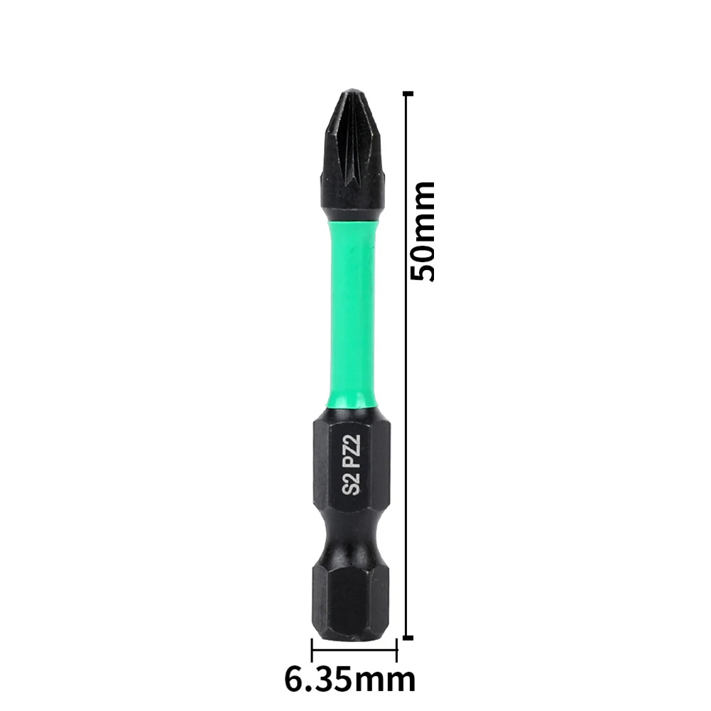 Heat-treated Heavy Duty Screwdriver Bit Hex Screwdriver Bit Powerful Magnetic Tips Torsion Zone For Durability