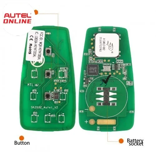 Chave remota inteligente universal independente Autel IKEYAT003AL com 3 botões