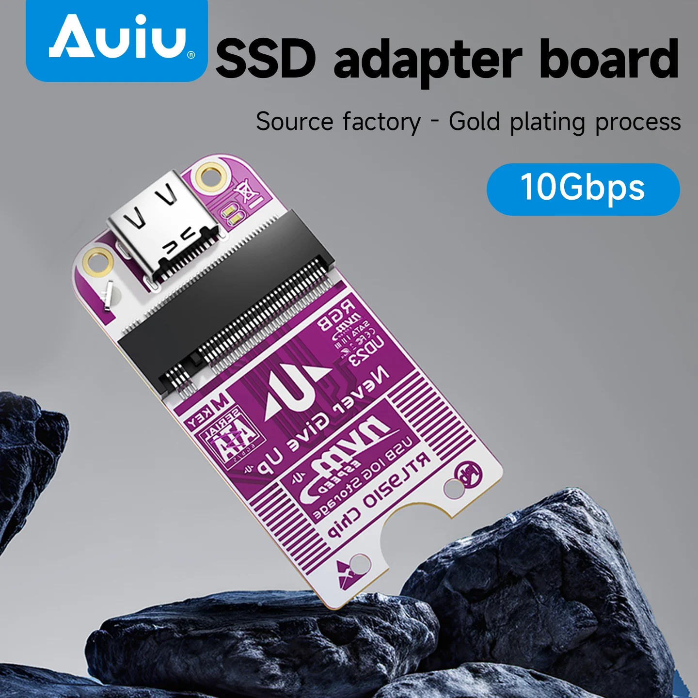 

Auiu M.2 solid-state Type-C female without enclosure 10Gbps high-speed hard drive adapter adapter card PCBA bare board