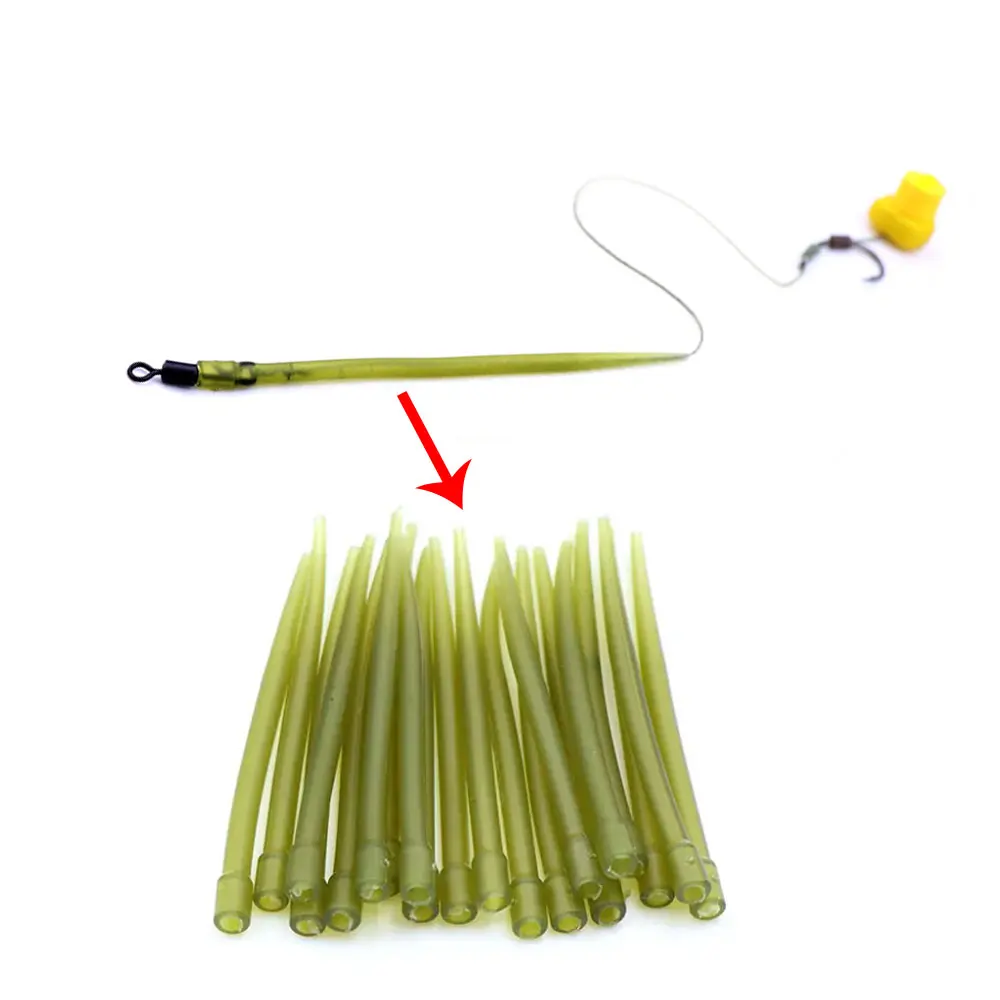 

30PCS Anti Tangle Sleeve Carp Fishing Accessories Helicopter Rig Tubing Hook Swivel Connector Sleeve for Fishing Line Protection