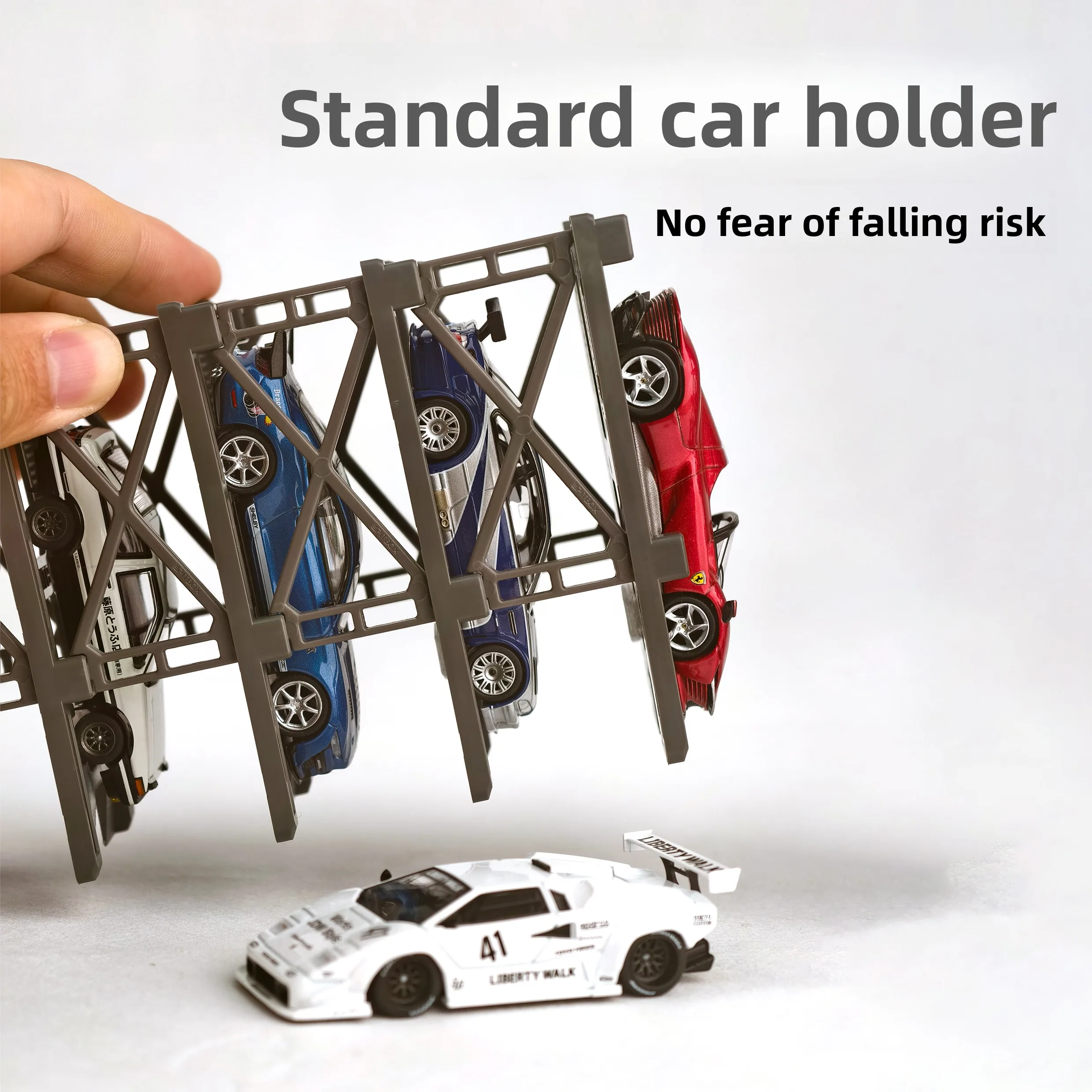 3D Parking Stand Garage for 164 Small Cars Displayable Free Joint Placement Auto Models Storage Rack by PITBOX