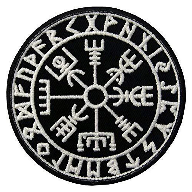 Viking Patch Embroidered Patches on Clothes Runes Badges Patches for Clothing DIY Punk Clothes Decor