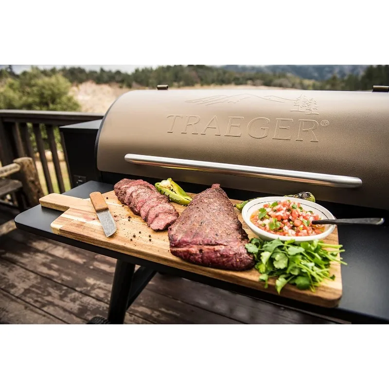 Traeger Grills Pro 34 Electric Wood Pellet Grill and Smoker, Bronze, 884 Square Inches Cook Area, Meat Probe, 6 in 1 BBQ Grill