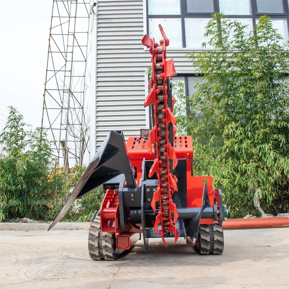 Factory Price  High Productivity Ground Long-handled Trencher Trencher Machine with Engine for Efficient Digging Trenches