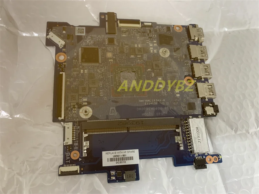 

Used Genuine DA0PEMB6D0 FOR HP Stream 14" 14-ds0120nr A4-9120C Motherboard L62001-601 DAOP9EMB6D0 TESED OK