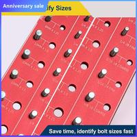 28 Size Nut And Bolt Thread Checker Bolt Size And Thread Gauge Bolt And Nut Identifier Gauge Bolt Gauge Easy To Use Red