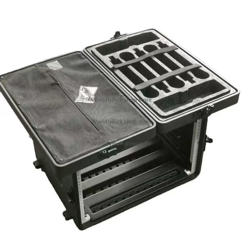 Custom 19 Inch Portable Flight Case 2U 3U 4U 6U 12U PE Hard Plastic Lockable 260/390mm for 1000 Series Equipment